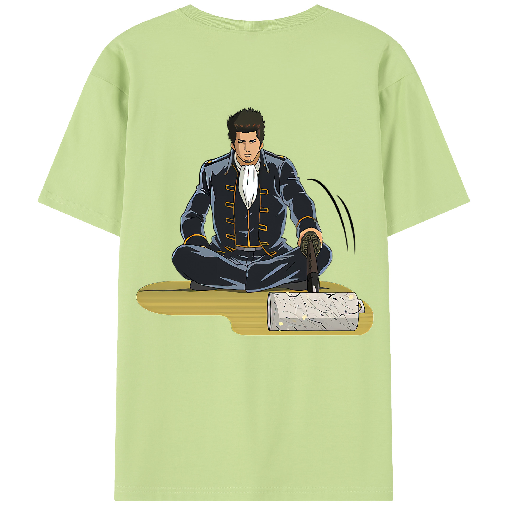 （画像用） ぎんたま 坂田銀時（さかたぎんとき） 神楽 志村新八（しむら しんぱち） GINTAMA Sakata Gintoki Kagura Shimura Shinpachi 綿100％半袖Tシャツ（背面プリント）